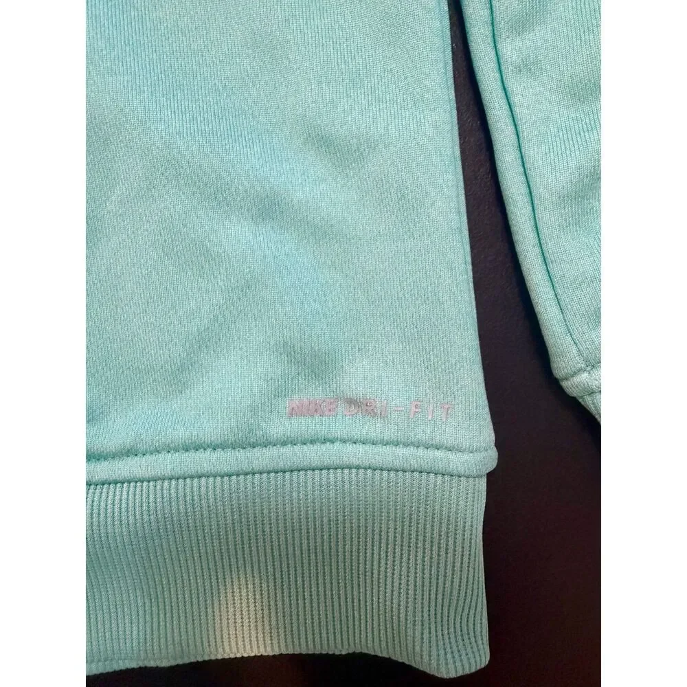 Hurley Boys Half Zip Pullover Jacket Size 4 Teal Black NWT